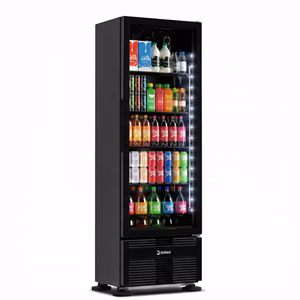 Expositor Refrigerado Imbera Full Black 393L Bivolt (0°C a +7°C)