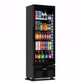 Expositor Refrigerado Imbera Full Black 393L Bivolt (0°C a +7°C)