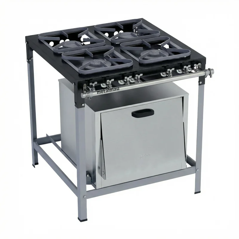 Fogão Industrial Metalmaq 4 Bocas com Forno