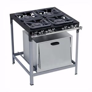 Fogão Industrial Metalmaq 4 Bocas com Forno (Baixa Pressão)