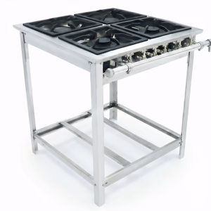 Fogão Venâncio Extra Inox 4 Queimadores (GLP Baixa Pressão)