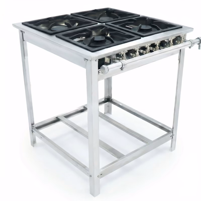 Fogão Venâncio Extra Inox 4 Queimadores (GLP Baixa Pressão)